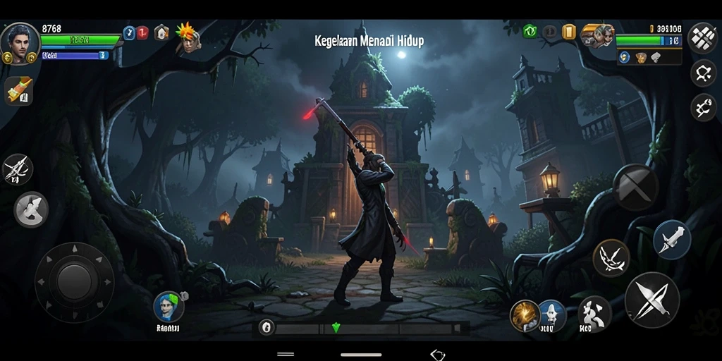 Gameplay menegangkan dalam suasana horor yang mencekam.