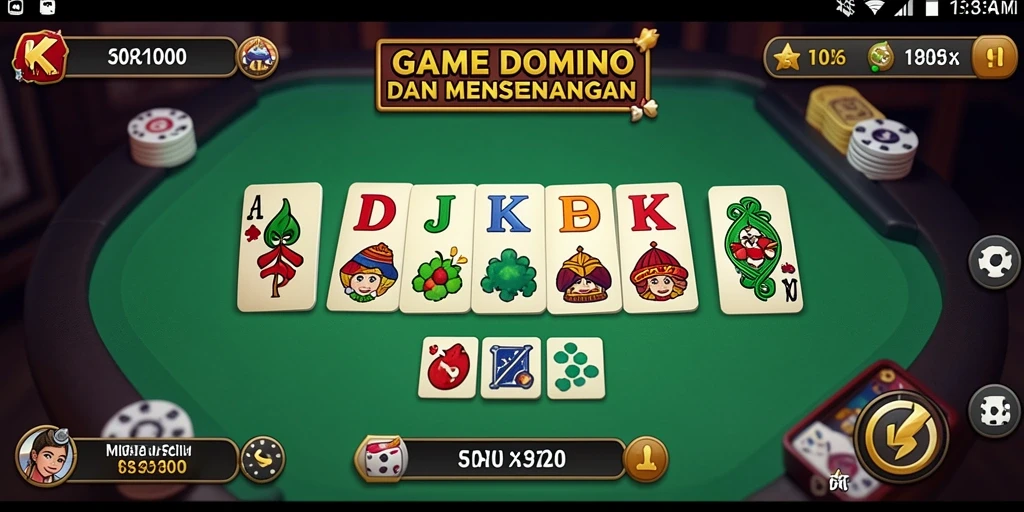 Screenshot gameplay DKK yang menampilkan keseruan permainan Domino.
