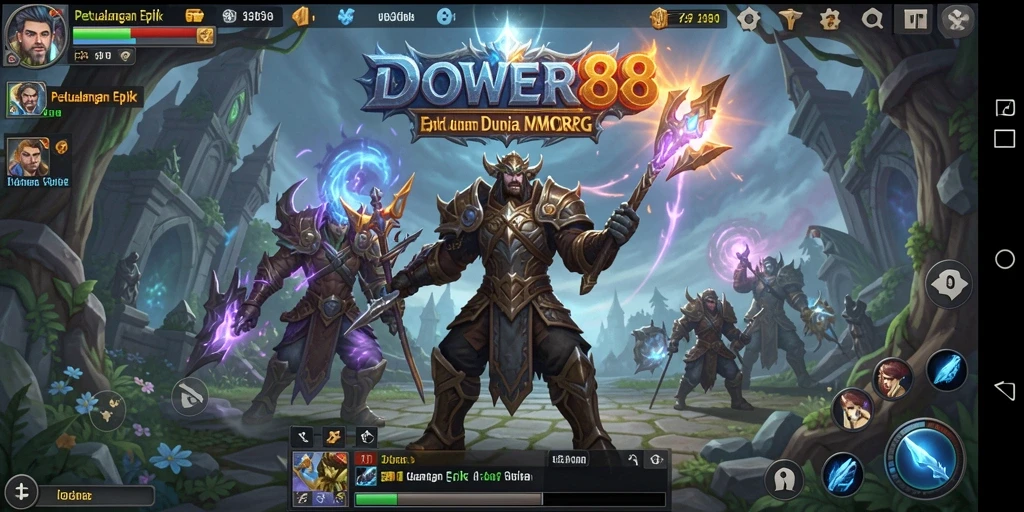 Gameplay seru DOWER88 dengan aksi pertempuran yang mendebarkan.