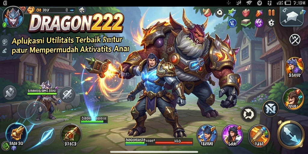 Tampilan antarmuka DRAGON222 yang sederhana dan intuitif.