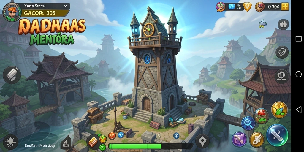 Tampilan menarik dari gameplay menara bertahan di GACOR305.