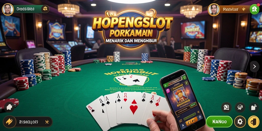 Gameplay seru HOPENGSLOT dengan aksi poker menegangkan.
