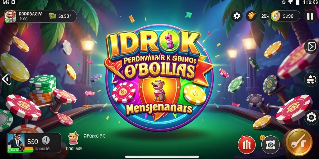 Screenshot gameplay IDROK menampilkan keseruan permainan kasino.