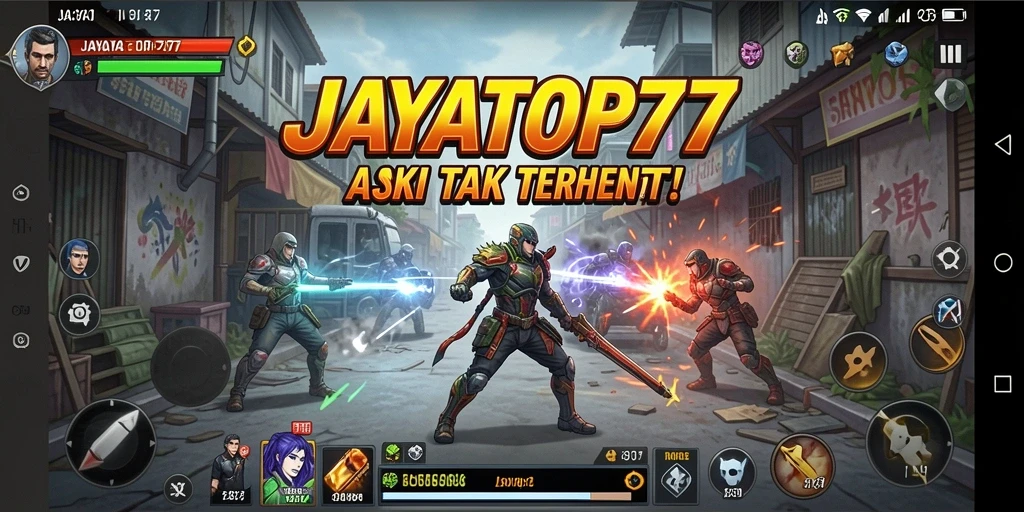 Gameplay action yang mendebarkan di JAYATOP77 dengan pertarungan intens.