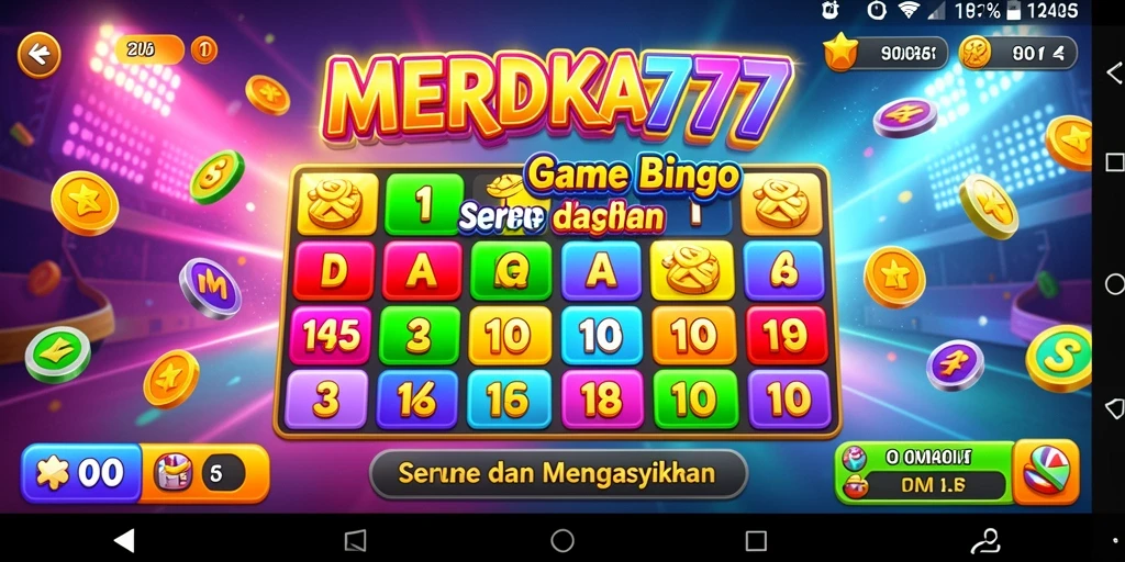Screenshot MERDEKA777 memperlihatkan gameplay Bingo yang seru dan interaktif.