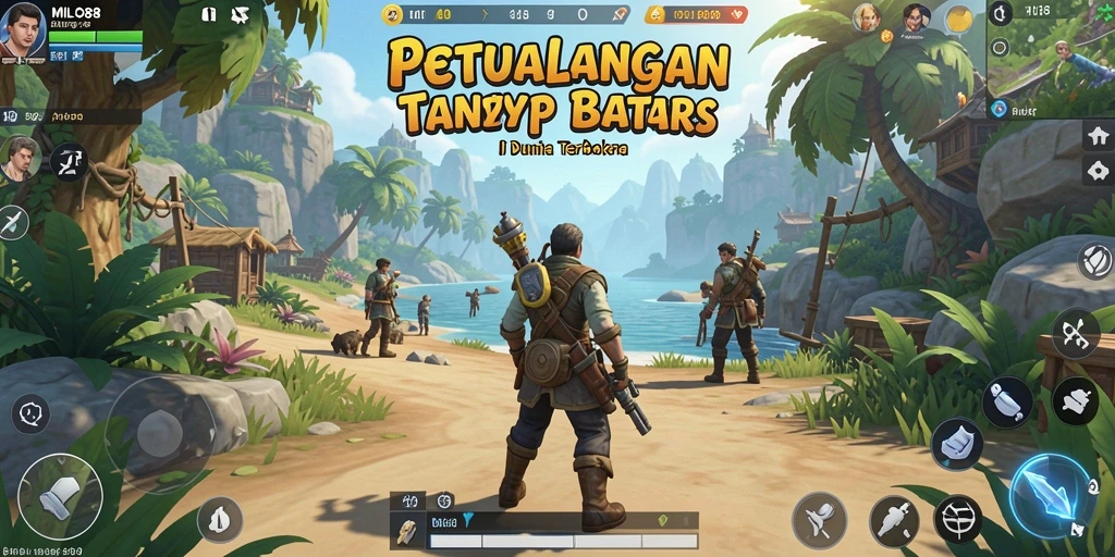 Gameplay <strong>MILO88</strong> yang menampilkan eksplorasi dunia terbuka yang luas.