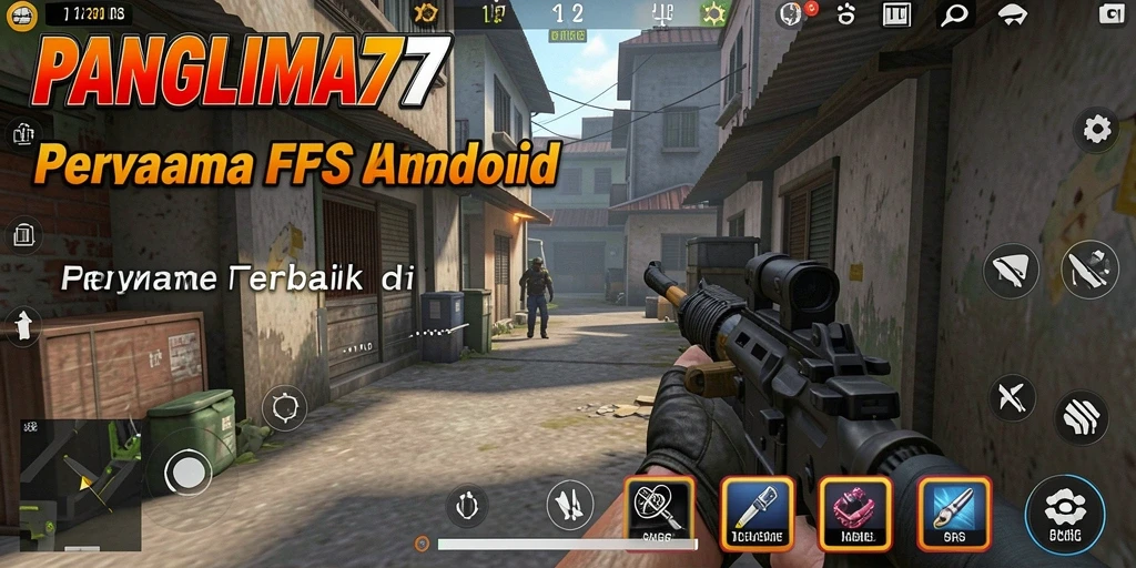 Gameplay mendebarkan dalam <strong>PANGLIMA77</strong>, aksi menembak yang seru.
