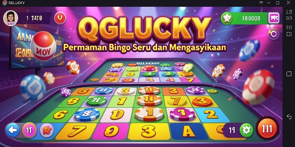 Tampilan gameplay QGLUCKY yang menarik dan penuh warna.