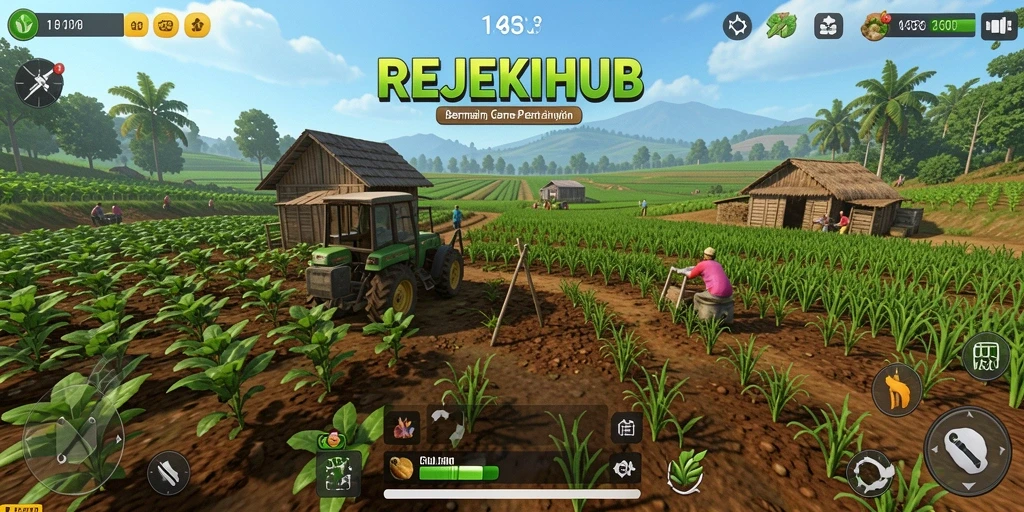 Tampilan gameplay mendebarkan di dunia pertanian REJEKIHUB.