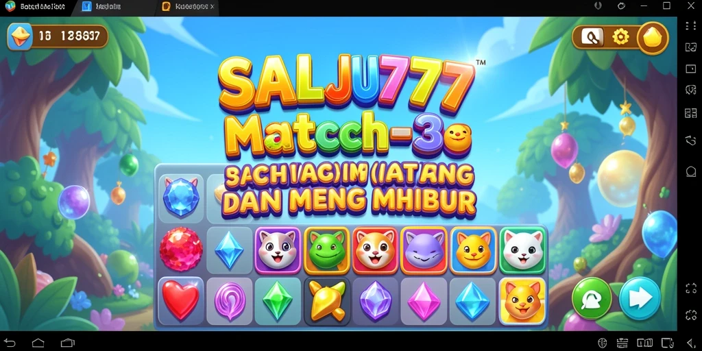 Tampilan gameplay SALJU777 yang penuh warna dan menarik